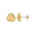 14K Yellow Gold Small Double Knot Earrings