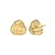 14K Yellow Gold Small Double Knot Earrings