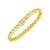 14K Yellow Gold Woven Large Diamond Pave Bracelet