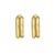 14K Yellow Gold Double Row Hinged Hoop Earrings