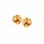 Interlaced Love Knot Stud Earrings in 14k Yellow Gold