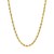 Solid Diamond Cut Rope Chain in 14k Yellow Gold (1.40 mm)