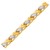 Fancy Weave Bracelet with Contrasting Finish in 14k Two-Tone Gold (6.35 mm)