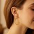 Diamond Cut Slender Extra Large Hoop Earrings in 14k Yellow Gold (2x45mm)