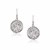 Mesh Texture Ball Drop Earrings in Sterling Silver