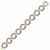 Alternate Large Round Cable and Polished Chain Link Bracelet in 18K Yellow Gold and Sterling Silver