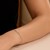 14k White Gold Smooth Curved Bar Lariat Design Bracelet (1.00 mm)