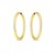 14k Yellow Gold Endless Oval Hoop Earrings(2x25mm)