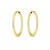 14k Yellow Gold Endless Oval Hoop Earrings(2x25mm)