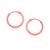 Small Endless Hoop Style Earrings in 14K Rose Gold