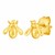14k Yellow Gold Bee Stud Earrings