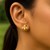 14k Yellow Gold Bee Stud Earrings