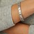 14K White Gold Diamond Vannerie Bangle