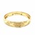 Textured and Polished Diamond Pattern Bangle in 10k Yellow Gold