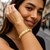 Textured and Polished Diamond Pattern Bangle in 10k Yellow Gold (12.00 mm)