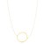 14K Yellow Gold Yours Truly Large Initial O Necklace