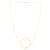 14K Yellow Gold Yours Truly Large Initial O Necklace