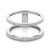 Diamond Embellished Dual Band Ring in 14k White Gold (1/3 cttw)