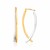 Two-Tone Dual Row Drop Earrings in 14k Gold