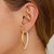 Two-Tone Dual Row Drop Earrings in 14k Gold