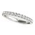 14k White Gold Round Pave Setting Diamond Wedding Band (3/8 cttw)