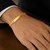 Cuban Chain Mens ID Bracelet in 14k Yellow Gold (8.00 mm)