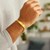 Cuban Chain Mens ID Bracelet in 14k Yellow Gold (8.00 mm)