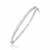 Spiral Motif Shiny Children's Bangle in 14k White Gold