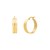 Large Concave Hoop Earrings in 14K Yellow Gold