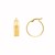Large Concave Hoop Earrings in 14K Yellow Gold
