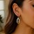 Entwined Polished Open Teardrop Earrings in 14k Two-Tone Gold