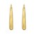 14K Yellow Gold Round Back to Back Hoop Earrings