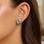 Polished Ridge Texture Love Knot Earrings in Sterling Silver(14mm)