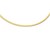 Reversible Omega Necklace in 14k Two Tone Gold (4.0mm)