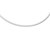 Reversible Omega Necklace in 14k Two Tone Gold (4.0mm)