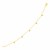 14k Yellow Gold 7 inch Bracelet with Diamond Charms