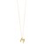 14K Yellow Gold Helium Initial M Pendant