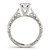 14k White Gold Round Diamond Antique Style Engagement Ring (1 1/8 cttw)