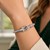 Italian Cable Bracelet with Diamond Accents in 18k Yellow Gold and Sterling Silver (5.00 mm)