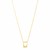 14k Yellow Gold High Polish Cutout Heart Necklace