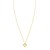 14K Yellow Gold Petite Diamond Heart Necklace