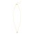14K Yellow Gold Petite Diamond Heart Necklace