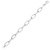 Sterling Silver Rhodium Plated Italian Link Paperclip Chain (10.30 mm)