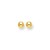 Classic Round Stud Earrings in 14k Yellow Gold(3mm)