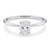 1 Carat Oval Lab Grown IGI G/VS1 Diamond Solitaire Ring in 14K White Gold