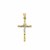 Two Tone Cross Pendant in 14k Gold