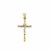 Two Tone Cross Pendant in 14k Gold