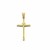 Two Tone Cross Pendant in 14k Gold