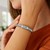 White Sapphire Accented Weave Style Bracelet in Sterling Silver (6.35 mm)