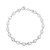 Sterling Silver Rhodium Plated Puffed Mariner Bracelet (3.70 mm)